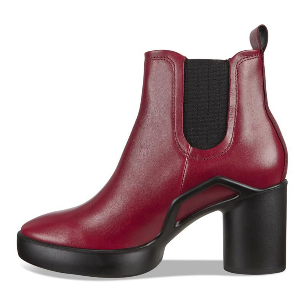 Womens Boots - ECCO Shape Sculpted Motion 55 - Burgundy - 8120CIASQ